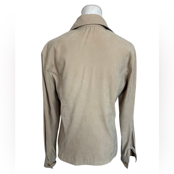 Vintage Sacada Faux Suede Button Down Shirt | Medium - Picture 3 of 4